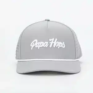 Papa Hops Grey Rope Hat
